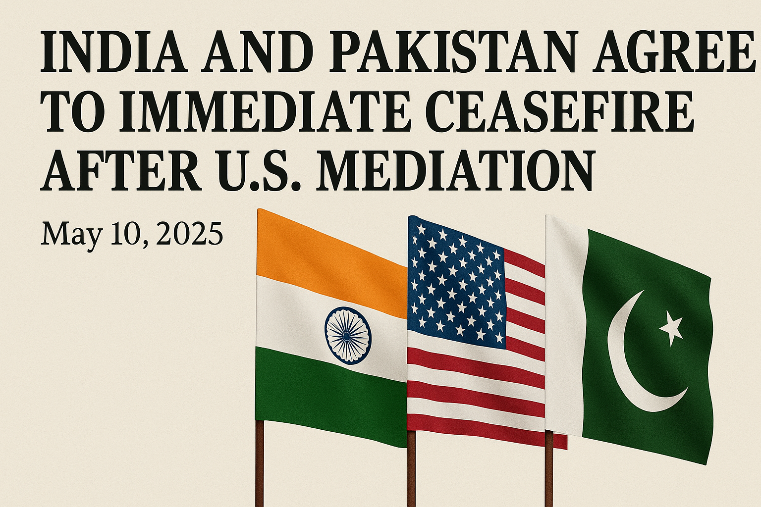 India and Pakistan have agreed to a full and immediate ceasefire Kanoonplus on India Pak Tensions