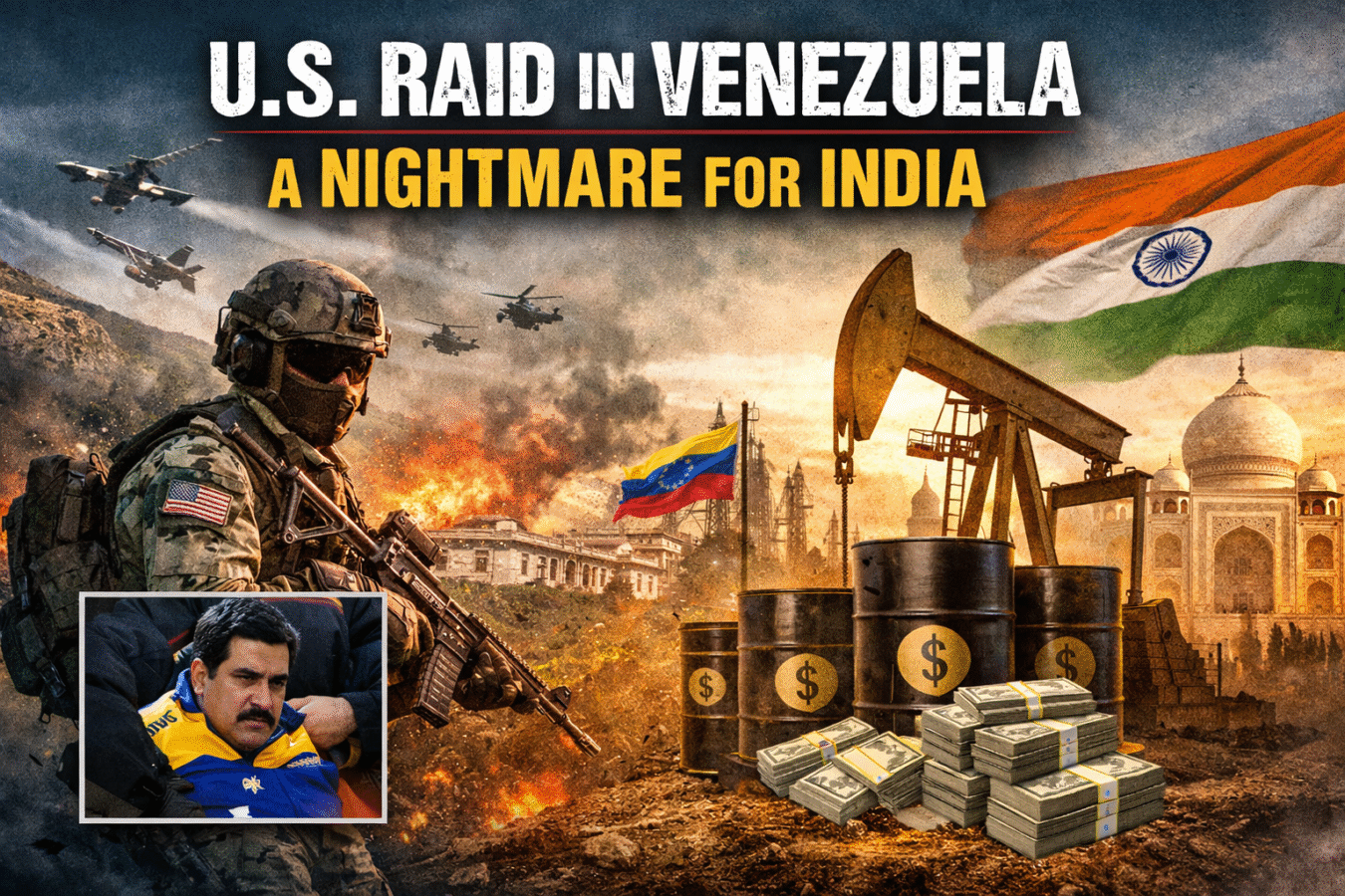 US Raid in Venezuela – India Oil Risk & OVL Exposure | KanoonPlus